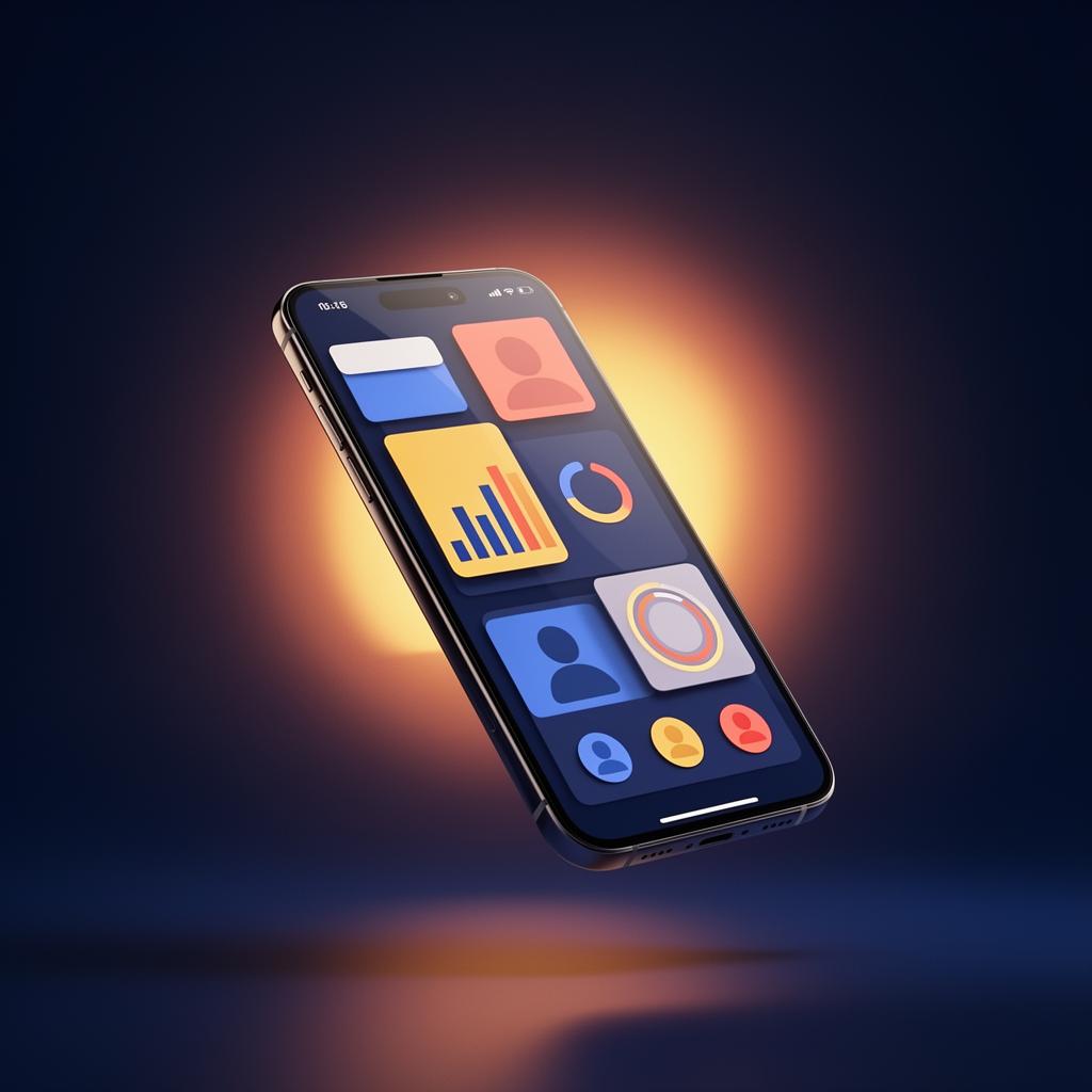 mocidade.online em um celular flutuando no pôr do sol